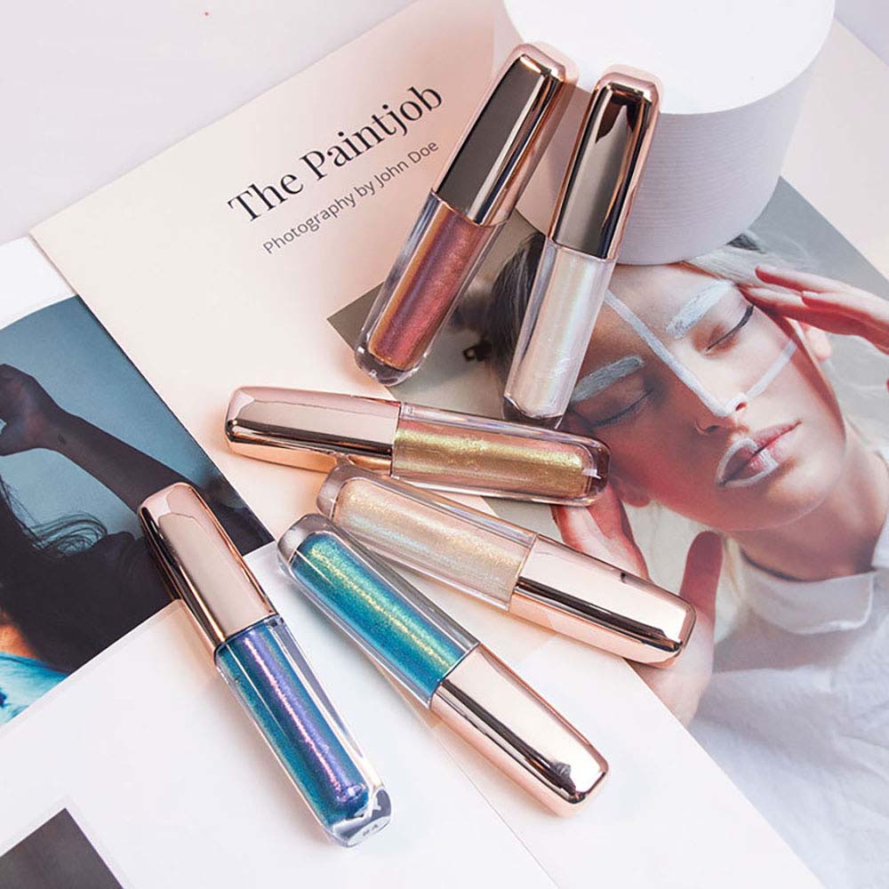 6-Color Chameleon Liquid Eyeshadow Highlighter Waterproof Long-Lasting