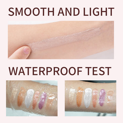 6 color eyeshadow gel liquid highlighter high pigment shimmer