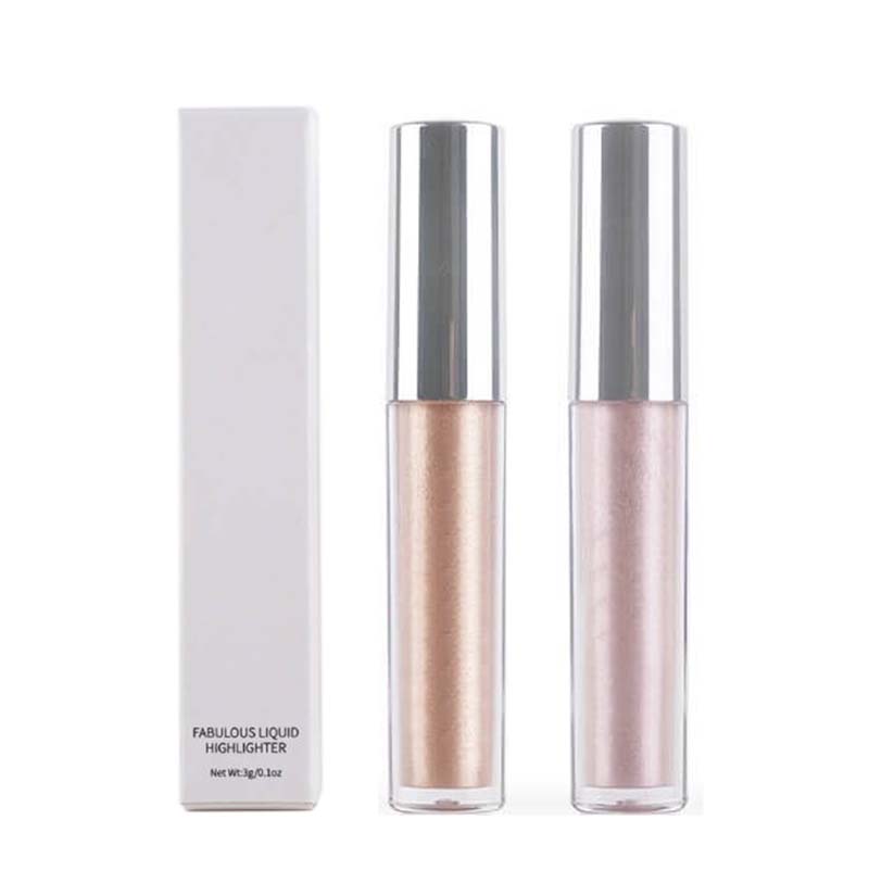 6 color liquid eyeshadow face highlighter shiny lip gloss brightening
