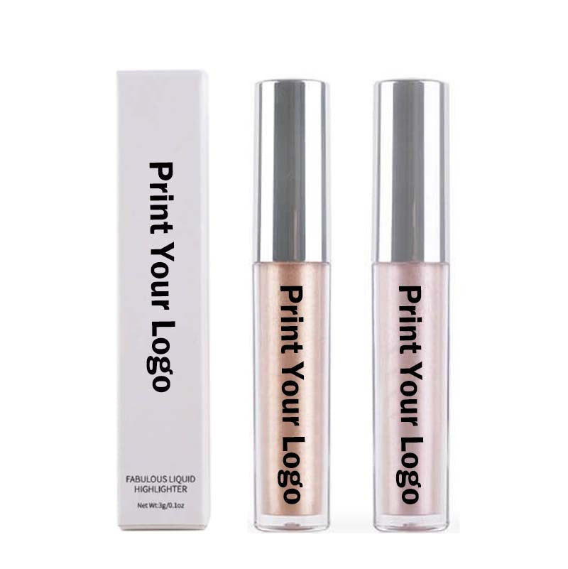 6 color liquid eyeshadow face highlighter shiny lip gloss brightening