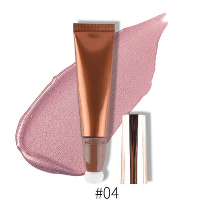 6 color liquid highlighter makeup highlight pearlescent glitter