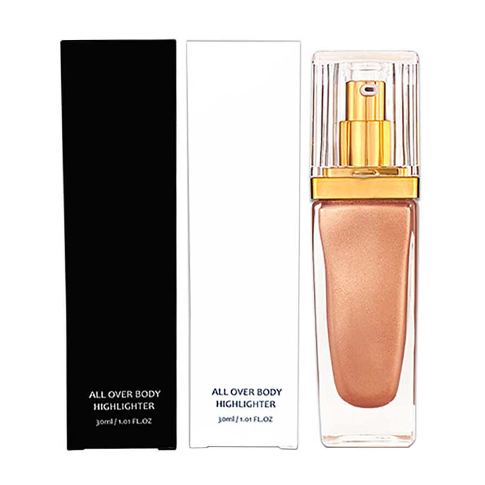 6 color liquid highlighter spray face body high pigmented long lasting