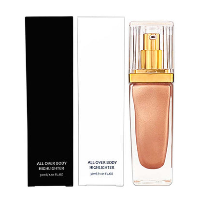 6 color liquid highlighter spray face body high pigmented long lasting