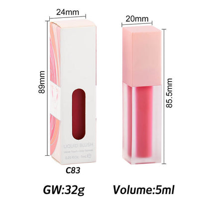 8 color liquid blush matte blusher moisturizing long lasting