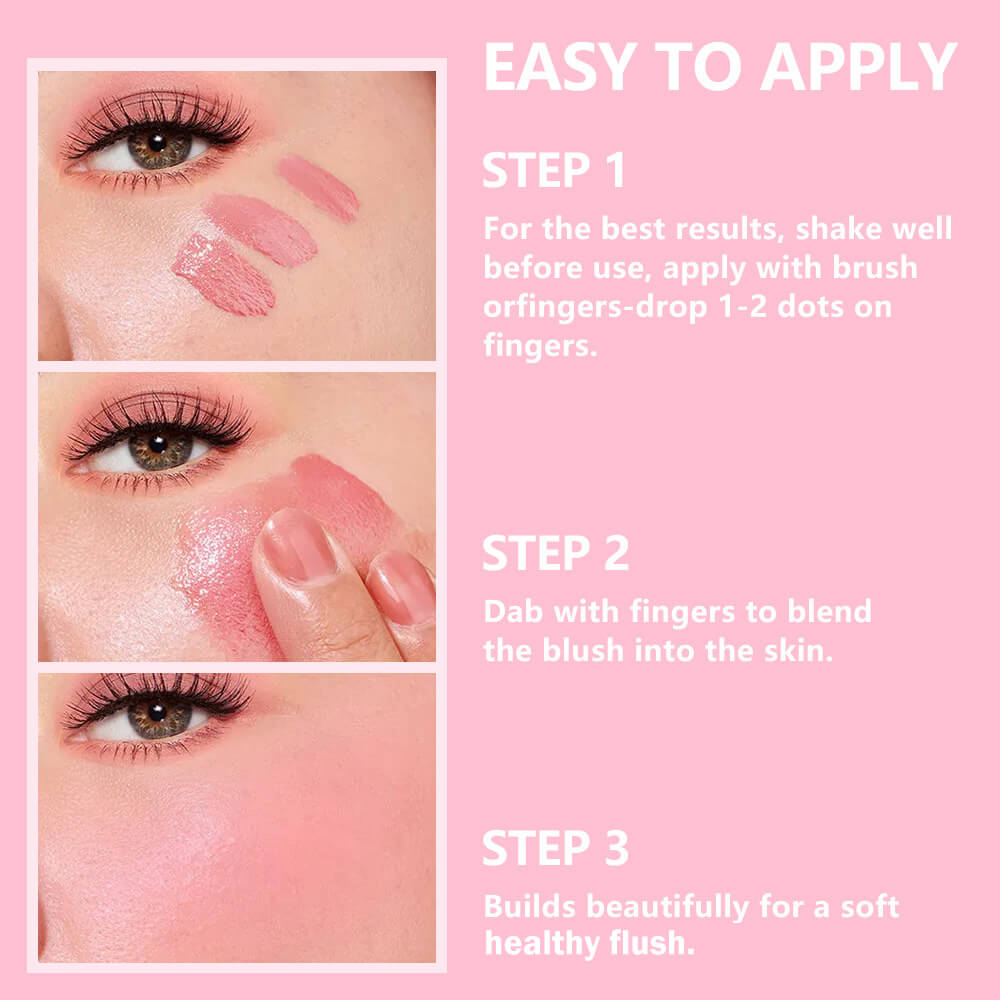 8-Shade Liquid Blush Long Lasting Blusher Face Lip Eye Tint Waterproof Private Label
