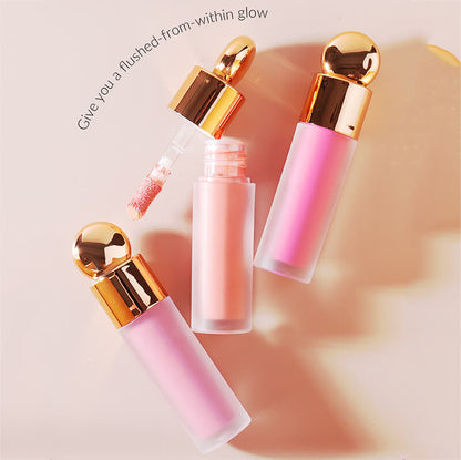 7 color liquid blush face blusher long lasting waterproof