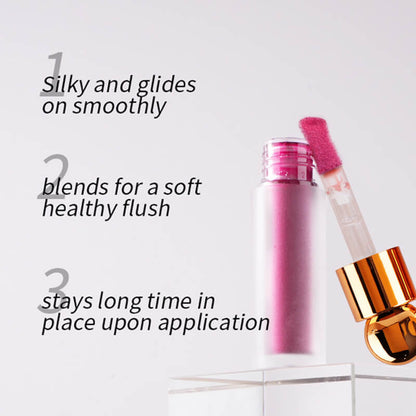 7 color liquid blush face blusher long lasting waterproof