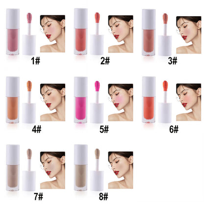 8 color liquid blush matte blusher natural long lasting lip glaze