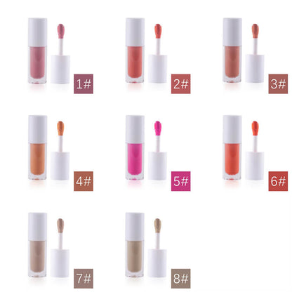 8 color liquid blush matte blusher natural long lasting lip glaze