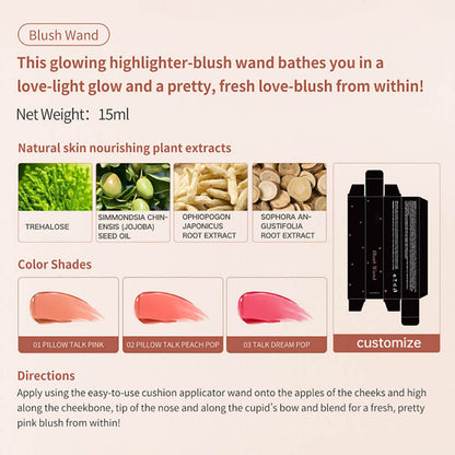 5 color liquid blush and contour brightening high pigmented skin friendly
