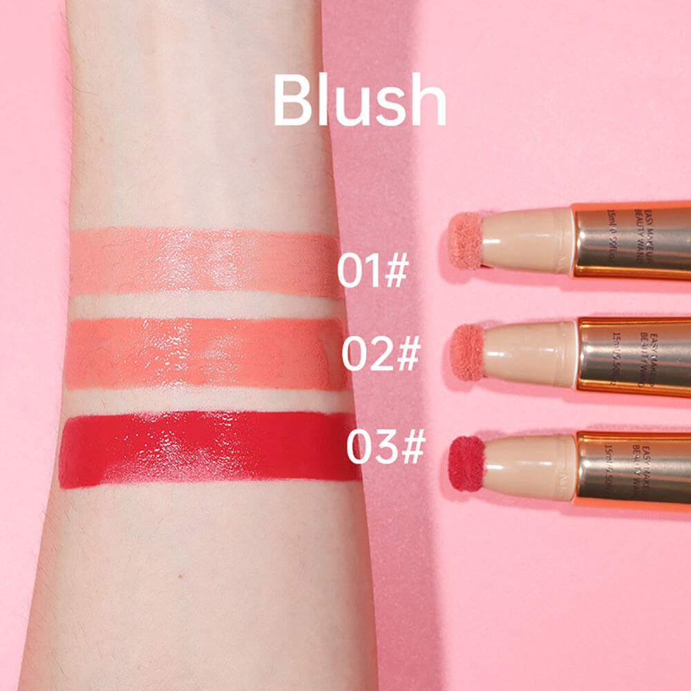 5 color liquid blush and contour brightening high pigmented skin friendly