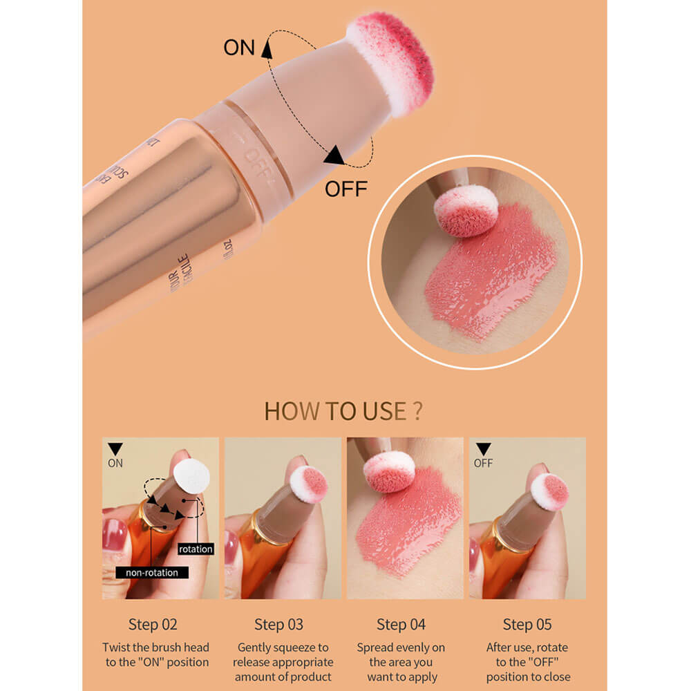 5 color liquid blush and contour brightening high pigmented skin friendly