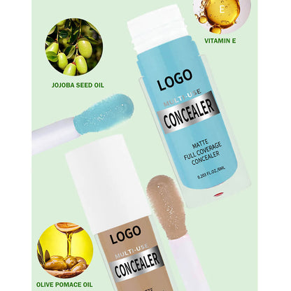 22-Shade Liquid Concealer High Coverage Acne Marks Spots Dark Circles Vegan