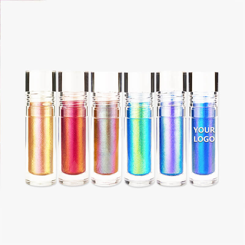 6 color chameleon liquid eyeshadow highlighter shining lipstick