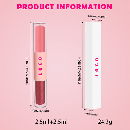 6-Color Liquid Eyeshadow Matte & Shimmer Waterproof Long-Lasting Vegan