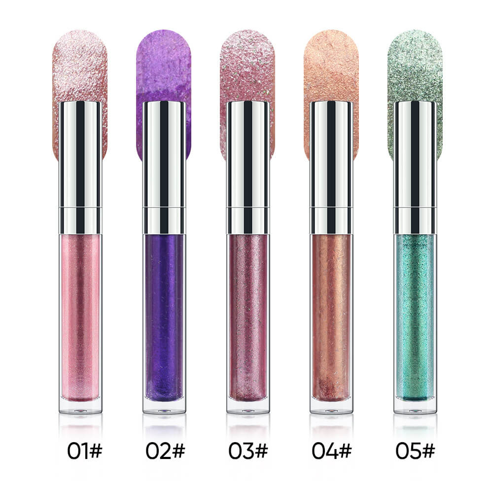 5-Color Liquid Eyeshadow Waterproof Under-Eye Brighten Highlighter Long-Lasting