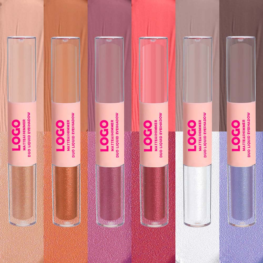 6-Color Liquid Eyeshadow Matte & Shimmer Waterproof Long-Lasting Vegan
