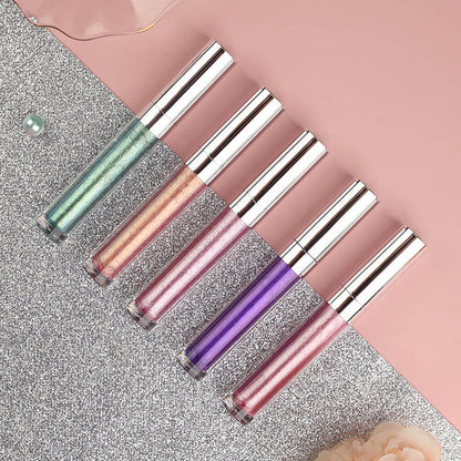 5-Color Liquid Eyeshadow Waterproof Under-Eye Brighten Highlighter Long-Lasting