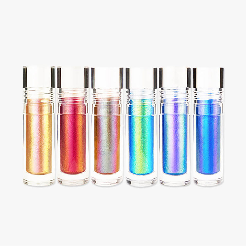 6 Color Chameleon Liquid Eyeshadow Metallic Highlighter Holographic Lipstick