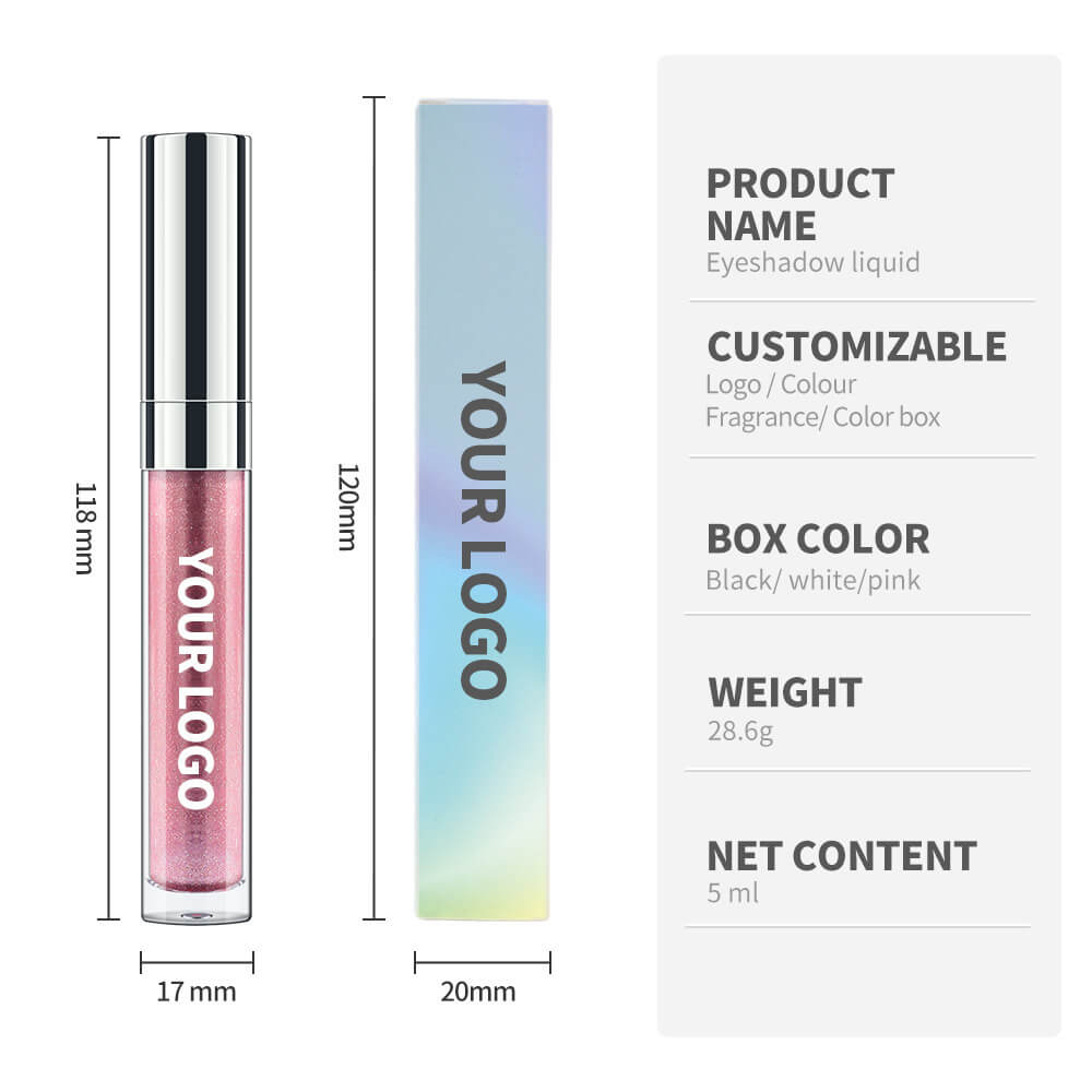 5-Color Liquid Eyeshadow Waterproof Under-Eye Brighten Highlighter Long-Lasting