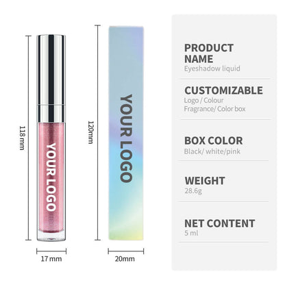 5-Color Liquid Eyeshadow Waterproof Under-Eye Brighten Highlighter Long-Lasting