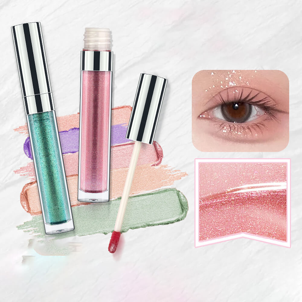 5-Color Liquid Eyeshadow Waterproof Under-Eye Brighten Highlighter Long-Lasting