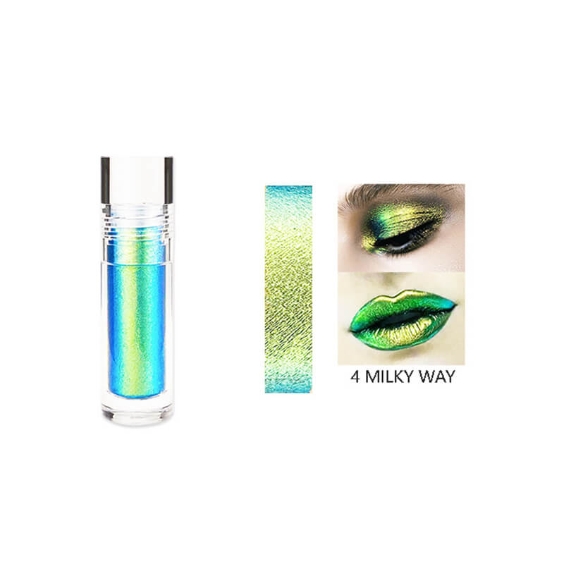 6 color chameleon liquid eyeshadow highlighter shining lipstick