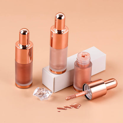 6-Color Liquid Highlighter Ulta-Shimmer Pearlescent Face Body Clavicle Brightener