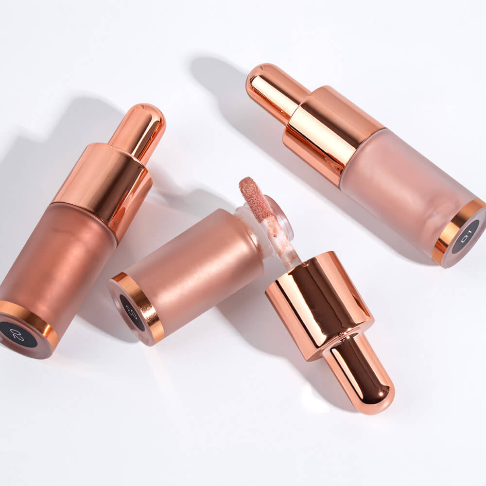 6-Color Liquid Highlighter Ulta-Shimmer Pearlescent Face Body Clavicle Brightener