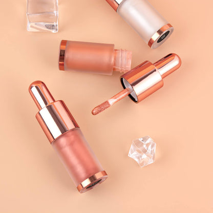 6-Color Liquid Highlighter Ulta-Shimmer Pearlescent Face Body Clavicle Brightener