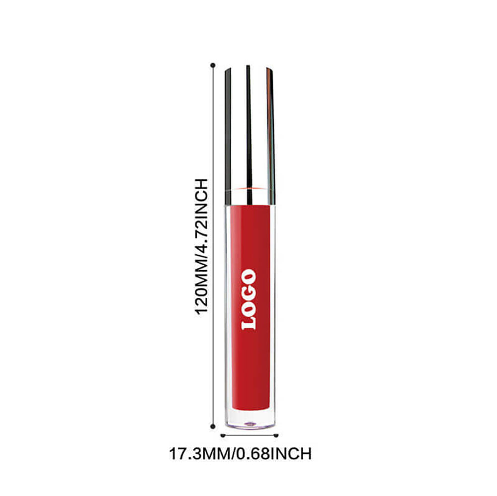 49 Color Nude Lip Gloss High Pigmented Waterproof Lip Glaze Vegan Silver Tube