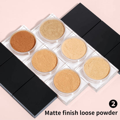 11 poudres fixatrices de couleur, poudres de finition libres, contrôle du sébum 