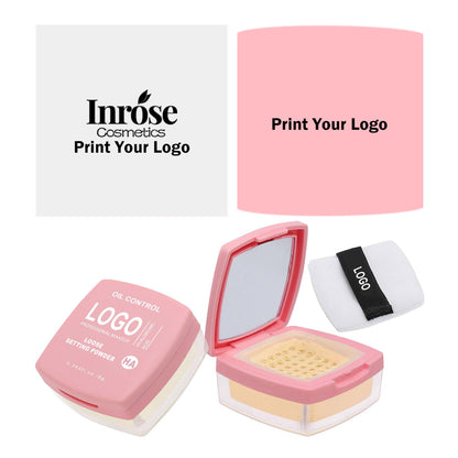 14-Shade Loose Setting Powder With Puff Matte Oil-Control Long-Lasting Waterproof