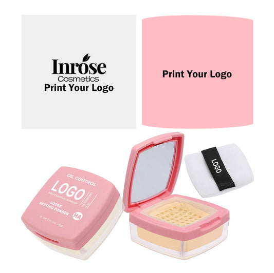 14-Shade Loose Setting Powder With Puff Matte Oil-Control Long-Lasting Waterproof