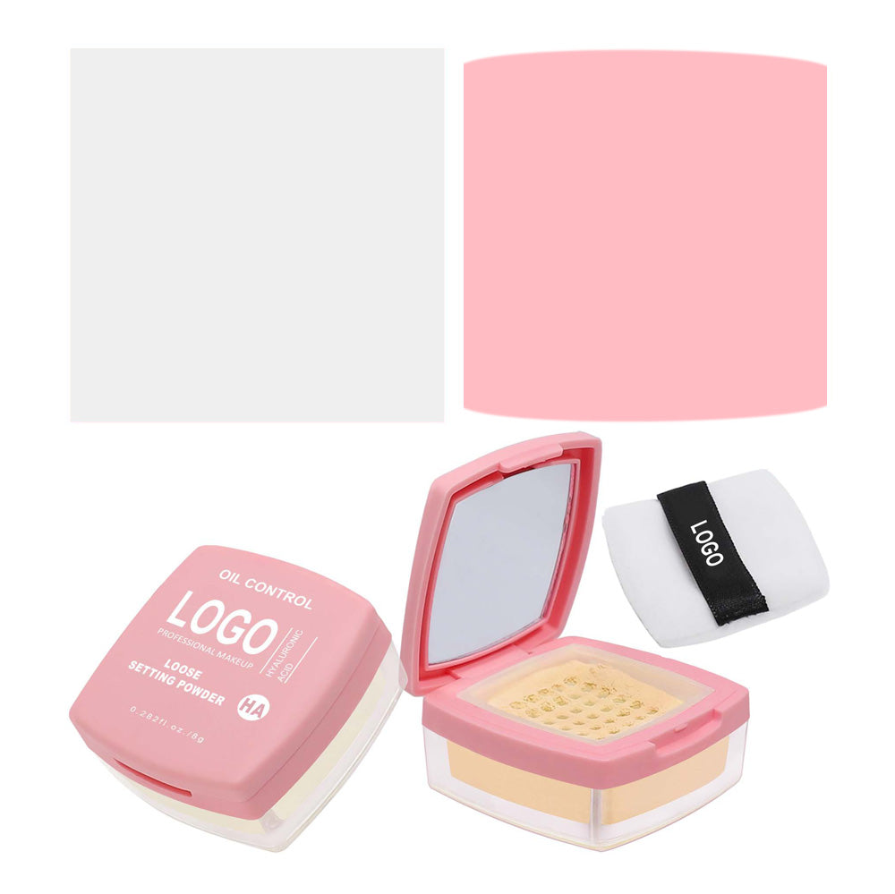 14-Shade Loose Setting Powder With Puff Matte Oil-Control Long-Lasting Waterproof