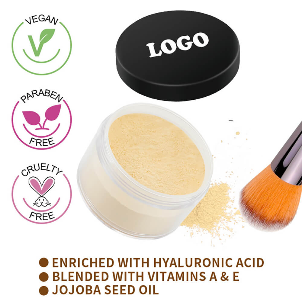 14-Shade Loose Setting Powder With Puff Waterproof Oil-Control Long-Lasting