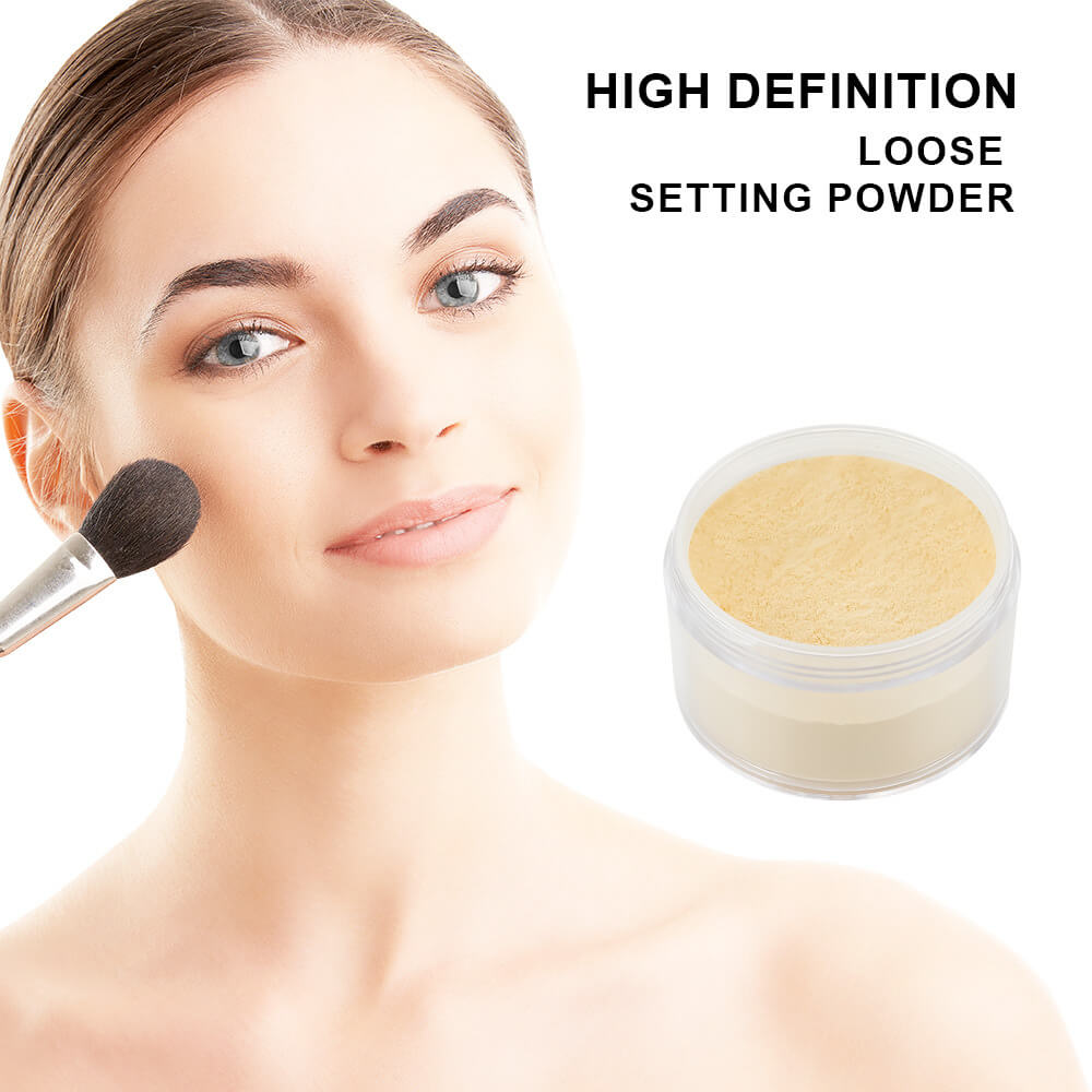 14-Shade Loose Setting Powder With Puff Waterproof Oil-Control Long-Lasting