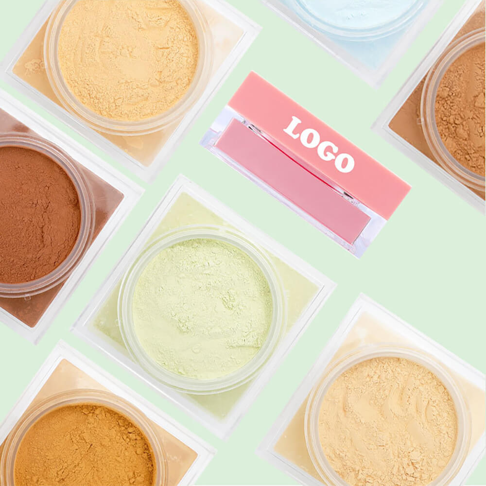 14-Shade Setting Loose Powder With Puff Long-Lasting Waterproof Oil-Control