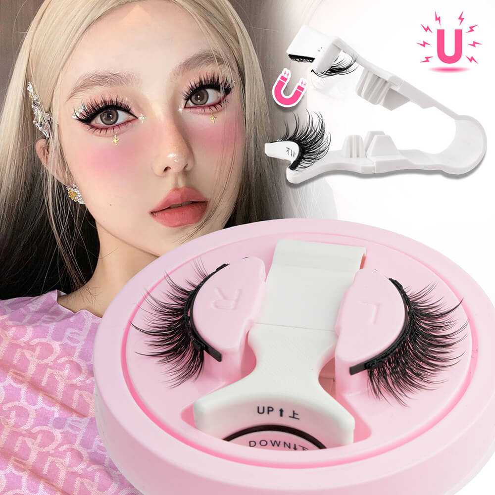 Magnetic false eyelash magnet eyelashes reusable waterproof natural thick glue-free