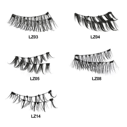 Magnetic false eyelash magnet eyelashes reusable waterproof natural thick glue-free