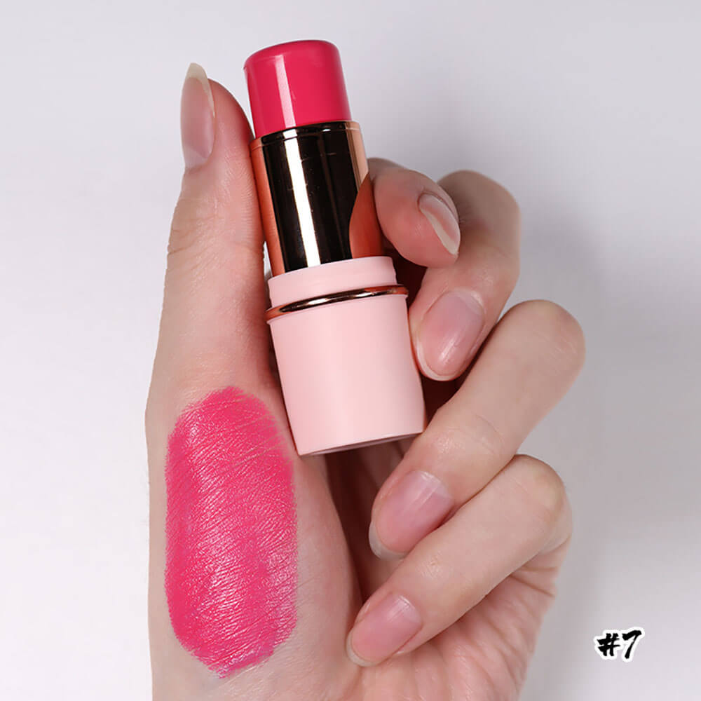 11 color blush stick blusher cream multi-use waterproof cruelty free