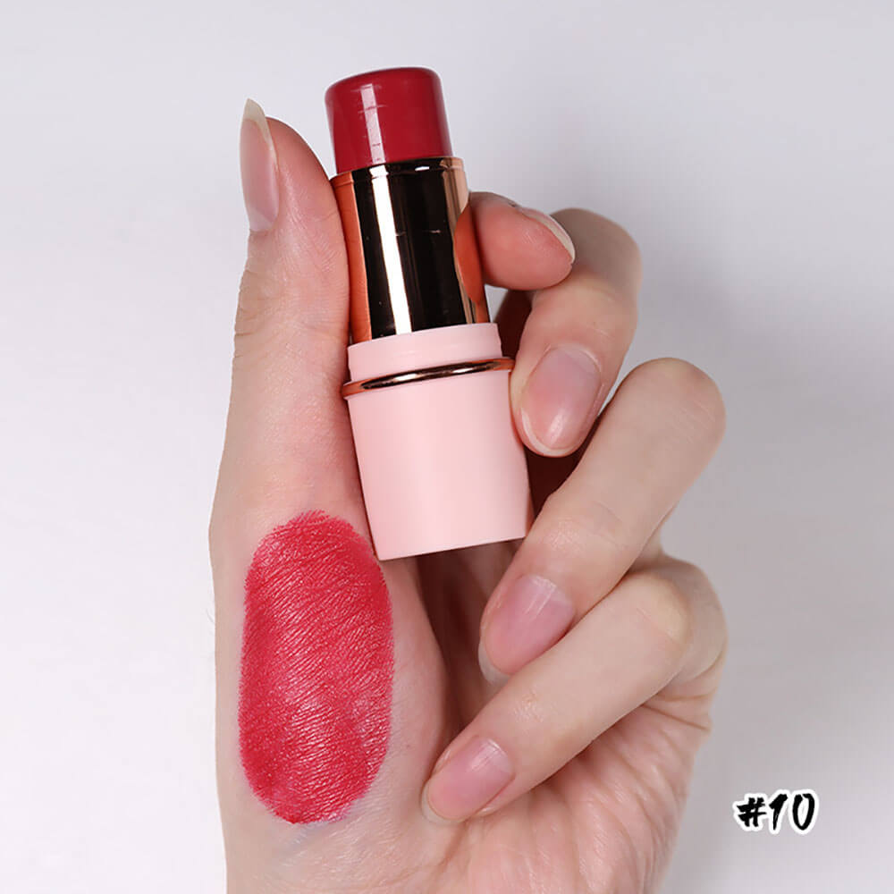 11 color blush stick blusher cream multi-use waterproof cruelty free