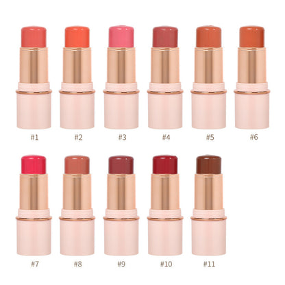 11 Color Blush Stick Blusher Cream Multi-Use Waterproof Long Lasting Vegan