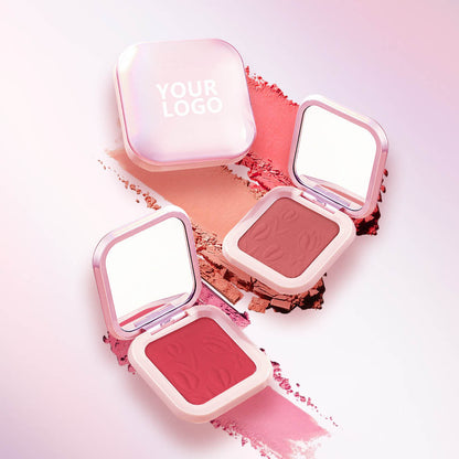 9 Color Blush Palette Cheek Brighten Powder High Pigmented Waterproof