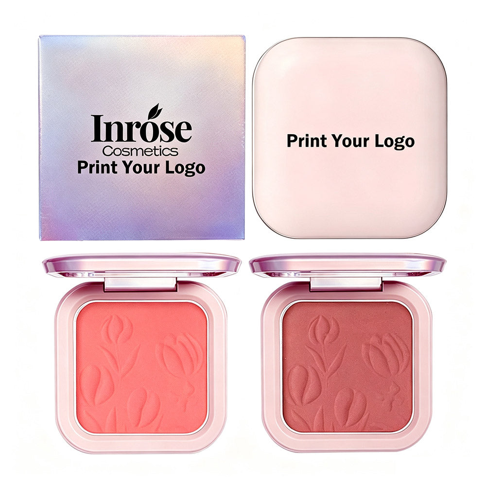 9 Color Blush Palette Cheek Brighten Powder High Pigmented Waterproof