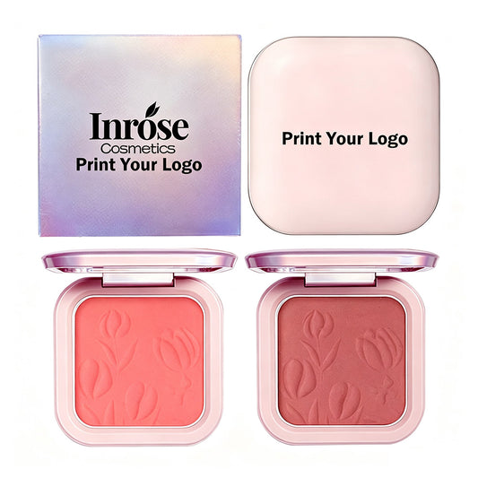 9 Color Blush Palette Cheek Brighten Powder High Pigmented Waterproof