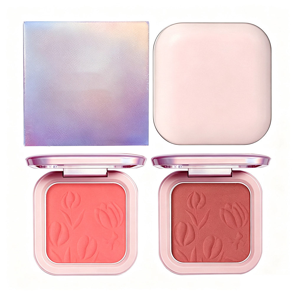 9 Color Blush Palette Cheek Brighten Powder High Pigmented Waterproof