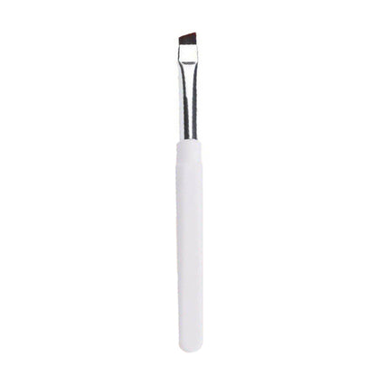 White makeup brush silicone lip eyebrow eyeliner brushes portable