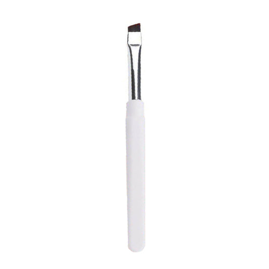 White makeup brush silicone lip eyebrow eyeliner brushes portable