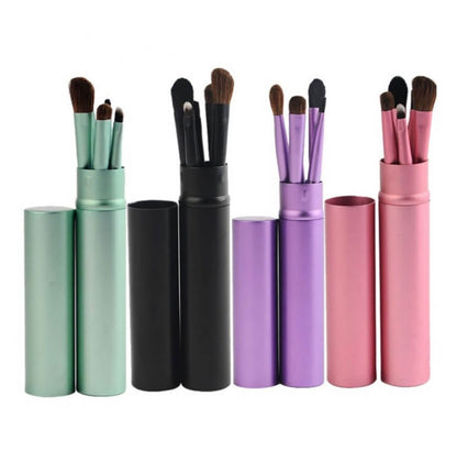 5 color small makeup brush set soft portable